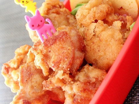 お弁当にぴったり!こってり照りマヨ醤油味の♪唐揚げ